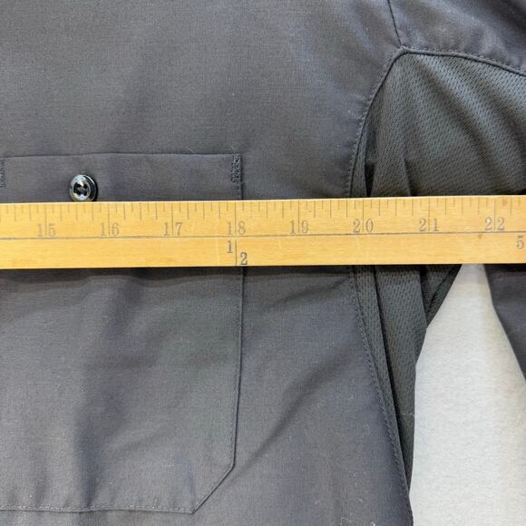 Dickies Worktech Button Down Shirt Men's L Black Mesh Ventilation Work Gear NWT - Picture 11 of 13